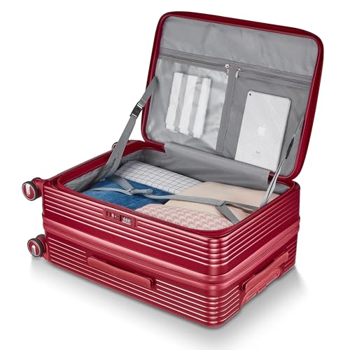 3 Piece Expandable PC Hard Shell Luggage Set with Spinner Wheels H552298