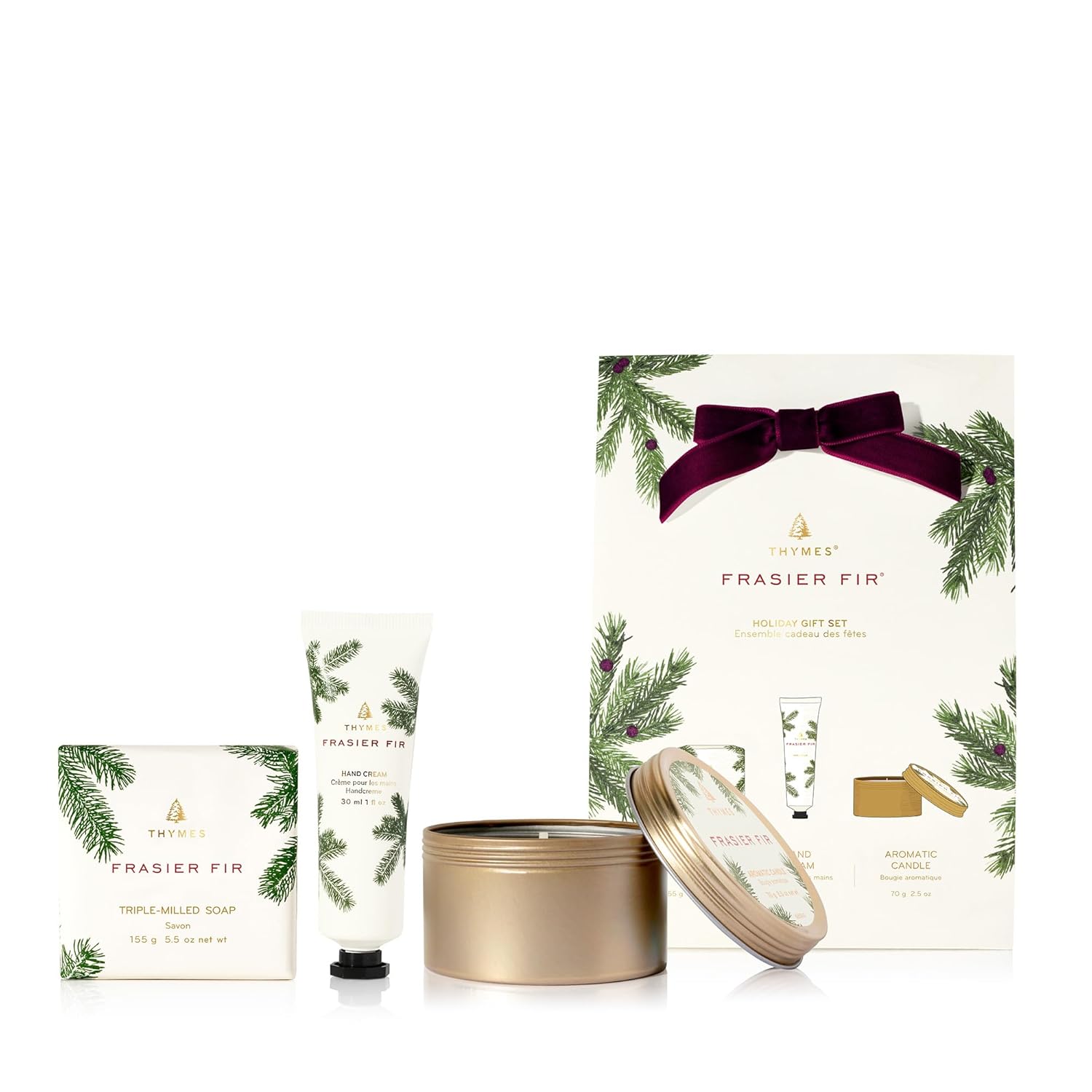 Hand Cream, Candle Jar and Bar Soap Gift Set J516