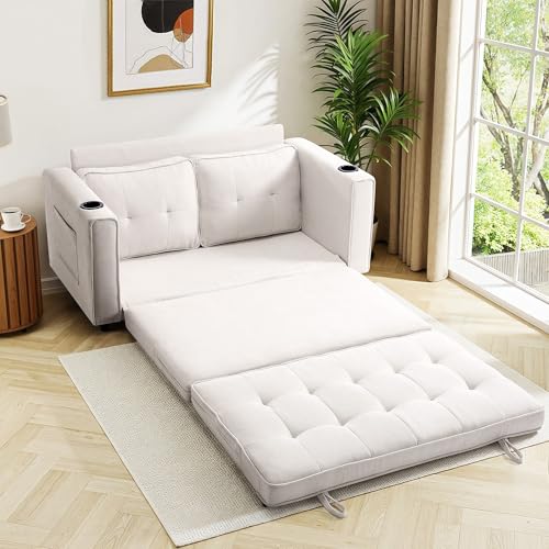 Dark Blue Convertible Sleeper Sofa O795