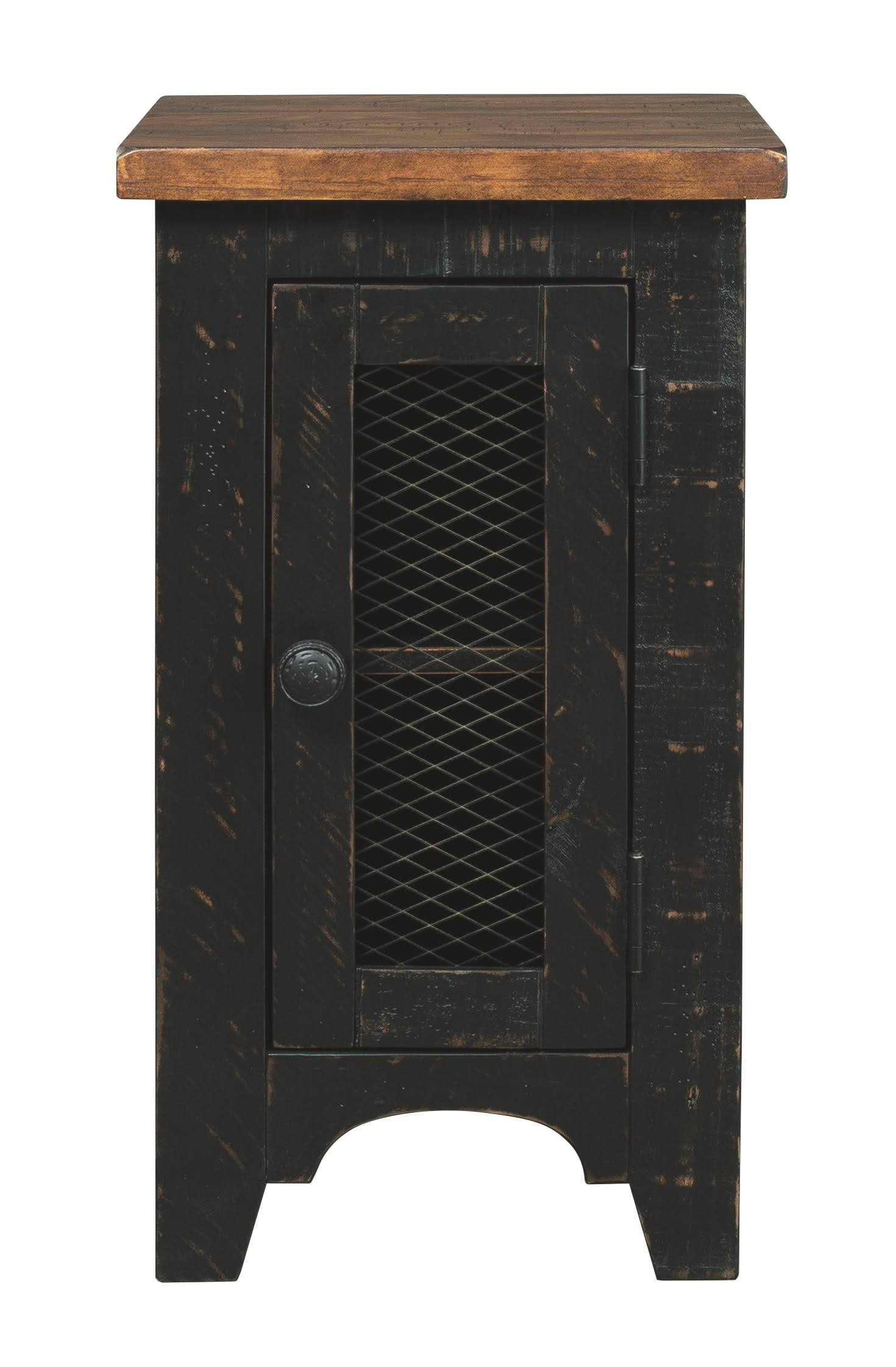 Black/Brown Chair Side End Table M7743