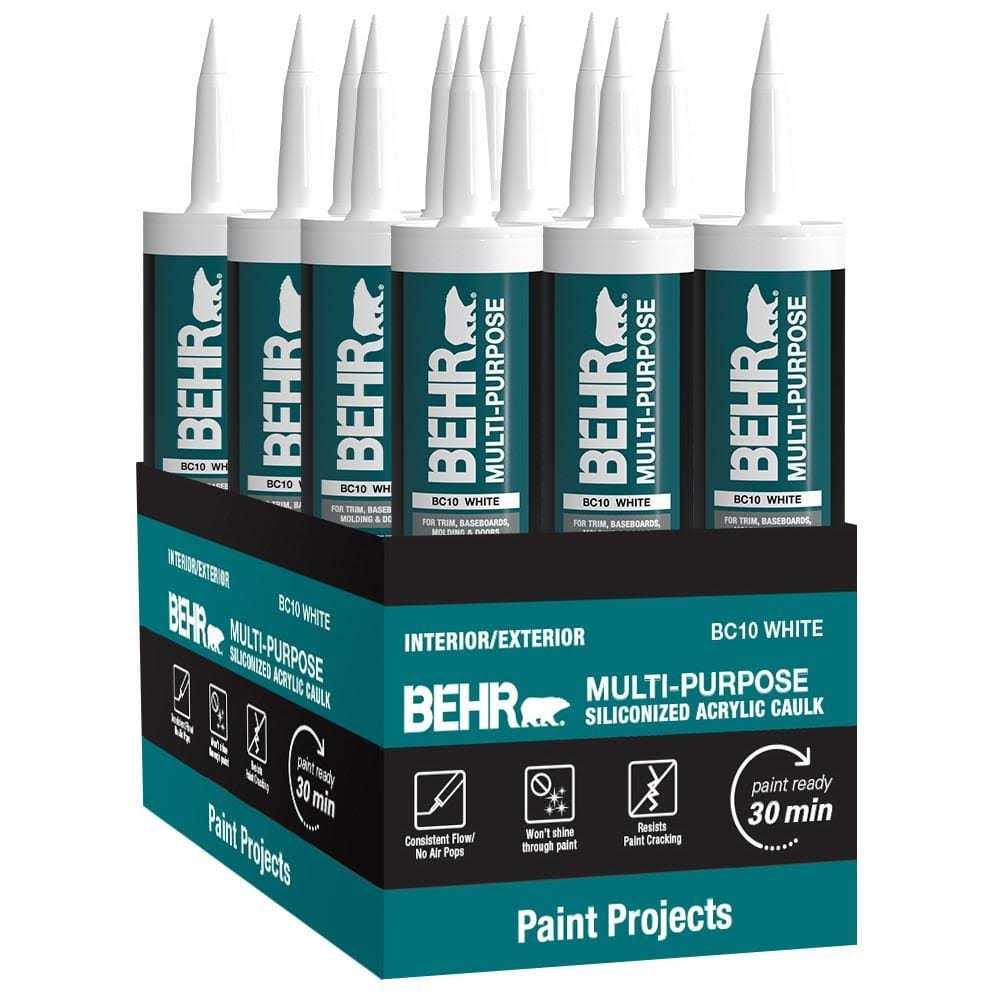 10.1 fl. oz. White Siliconized Acrylic Latex Caulk Y890749