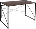 Espresso Folding Computer Desk A62694