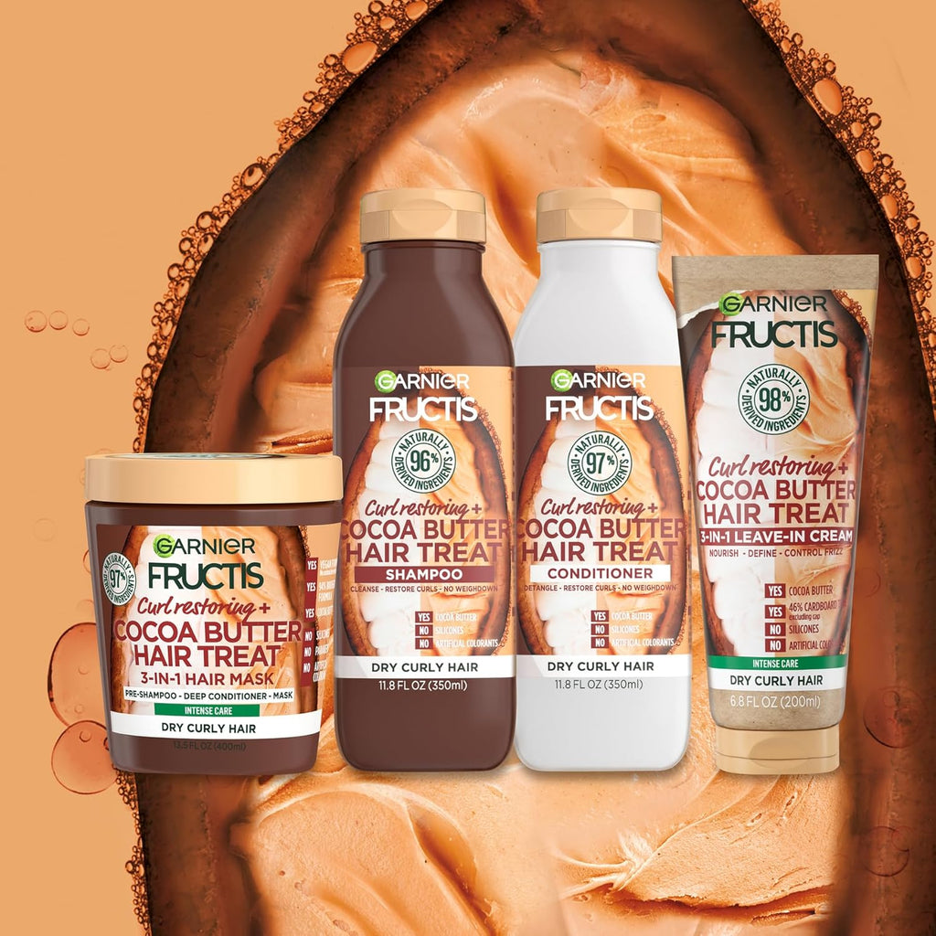 Curl Restoring Cocoa Butter Hair Treat 3 In 1 Leave In Cream 6.8oz W780