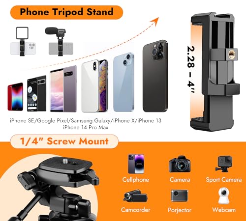 67" Aluminum Phone Tripod with Wireless Remote Carry Bag K754609