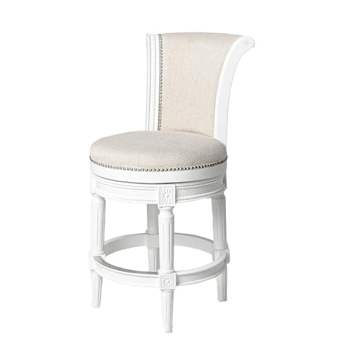 Reclaimed Oak Finish Ash Grey Fabric Upholstered Barstool with Back U82401