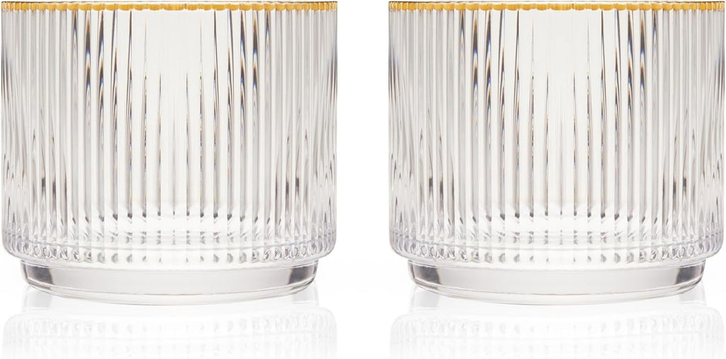Crystal Lowball Tumblers 12oz Set of 2 Z299