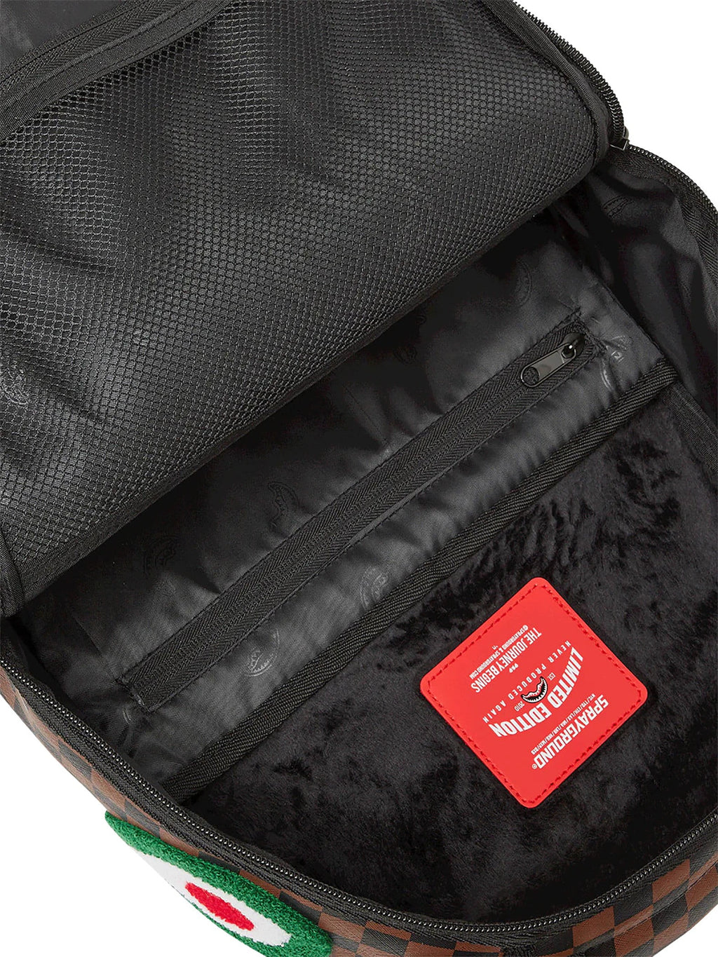 Brown Chenille Backpack F5140