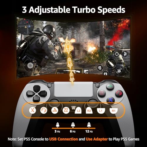 Wireless Controller for PS-5 Console with 3.5mm Audio Jack A803