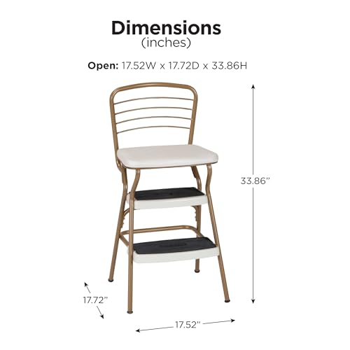 Black Chair and Step Stool S770