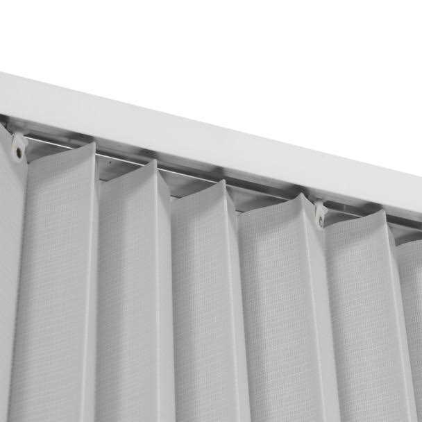 Pleated Folding RV Shower Doors White I564