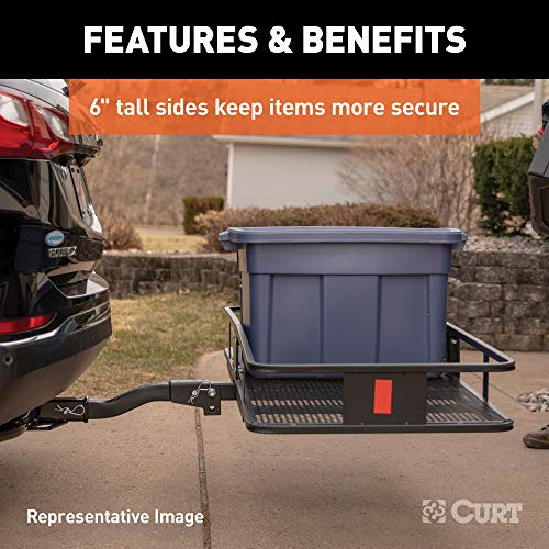 60 x 24-Inch Black Steel Cargo Carrier K237