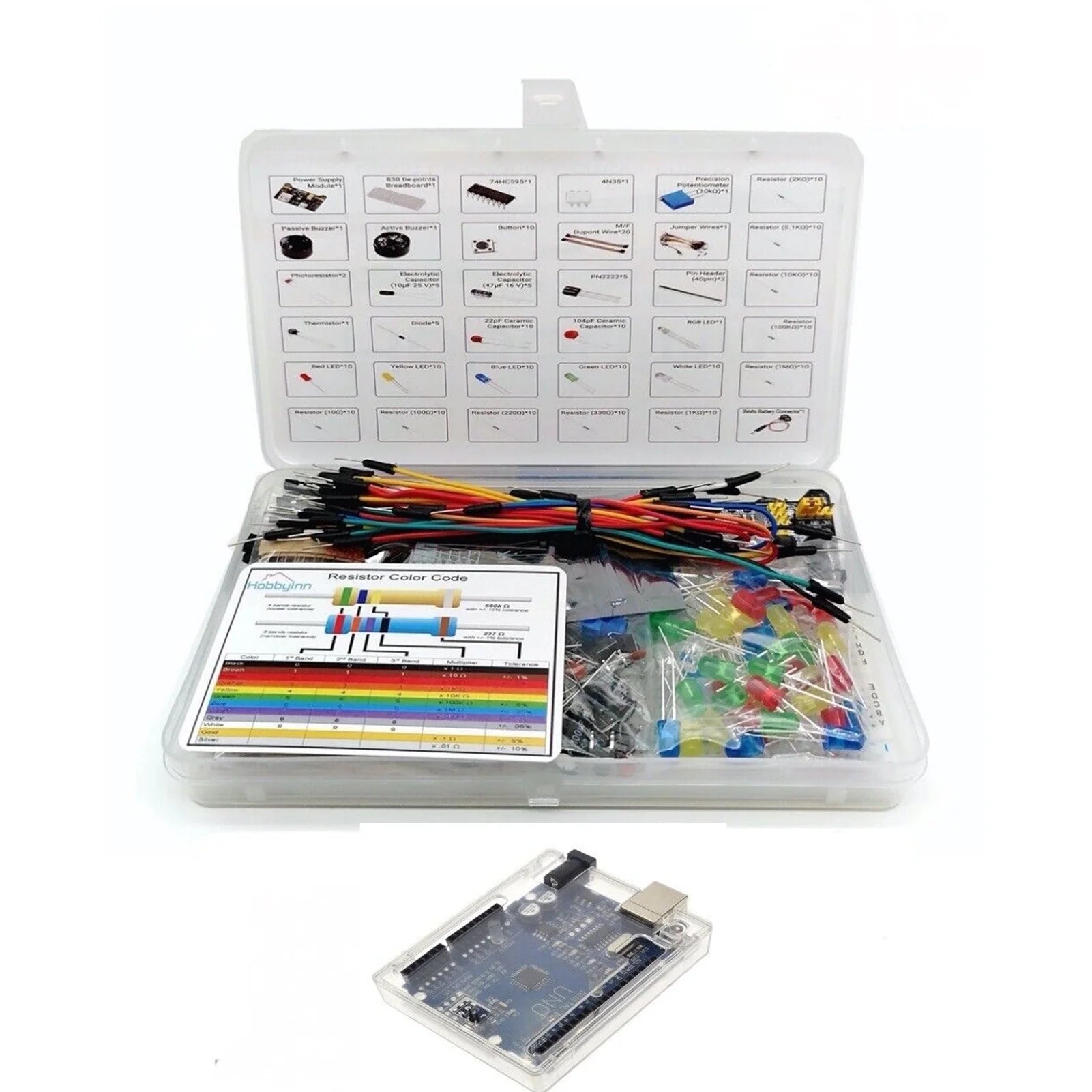 Electronic Components Kit with Potentiometer Resistor P4907