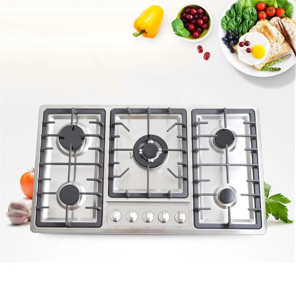 Stainless Steel 5 Burner Gas Cooktop Z266931