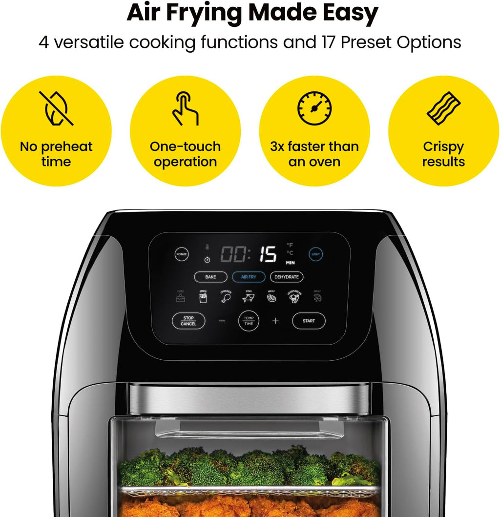 Digital Air Fryer with Rotisserie and Dehydrator I853