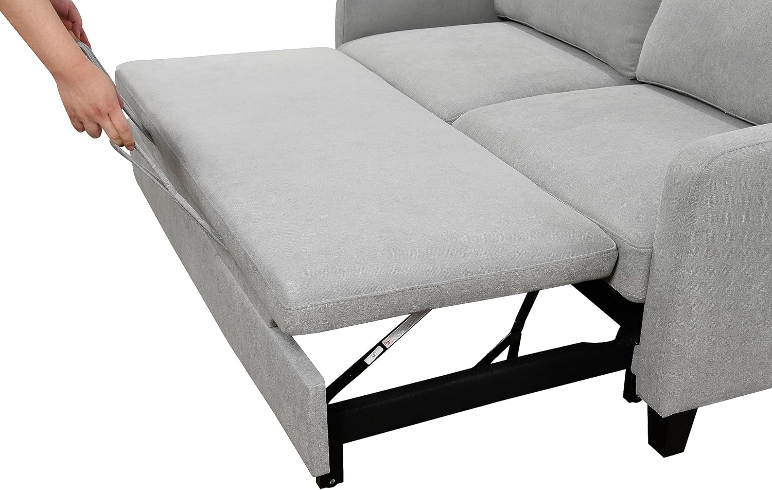 Light Gray Queen Sleeper Sofa Bed with Pullout Bed Z29480