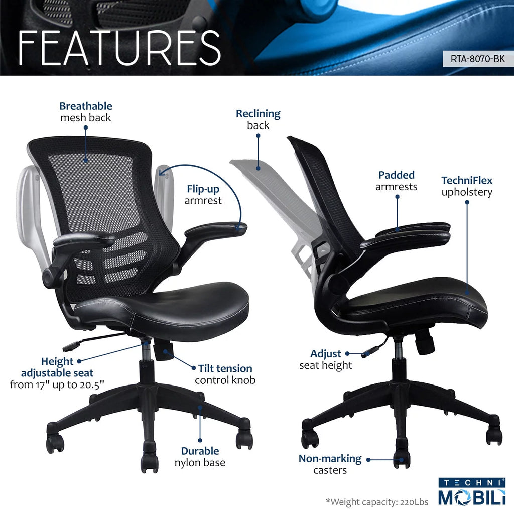 Black Mesh Executive Office Chair X666