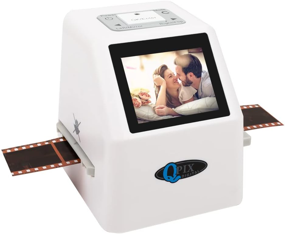 Digital Film & Slide Scanner, Converts 35 mm, 126, 110, Super 8 Film Negatives & Slides to JPEG Images (Black) P706410