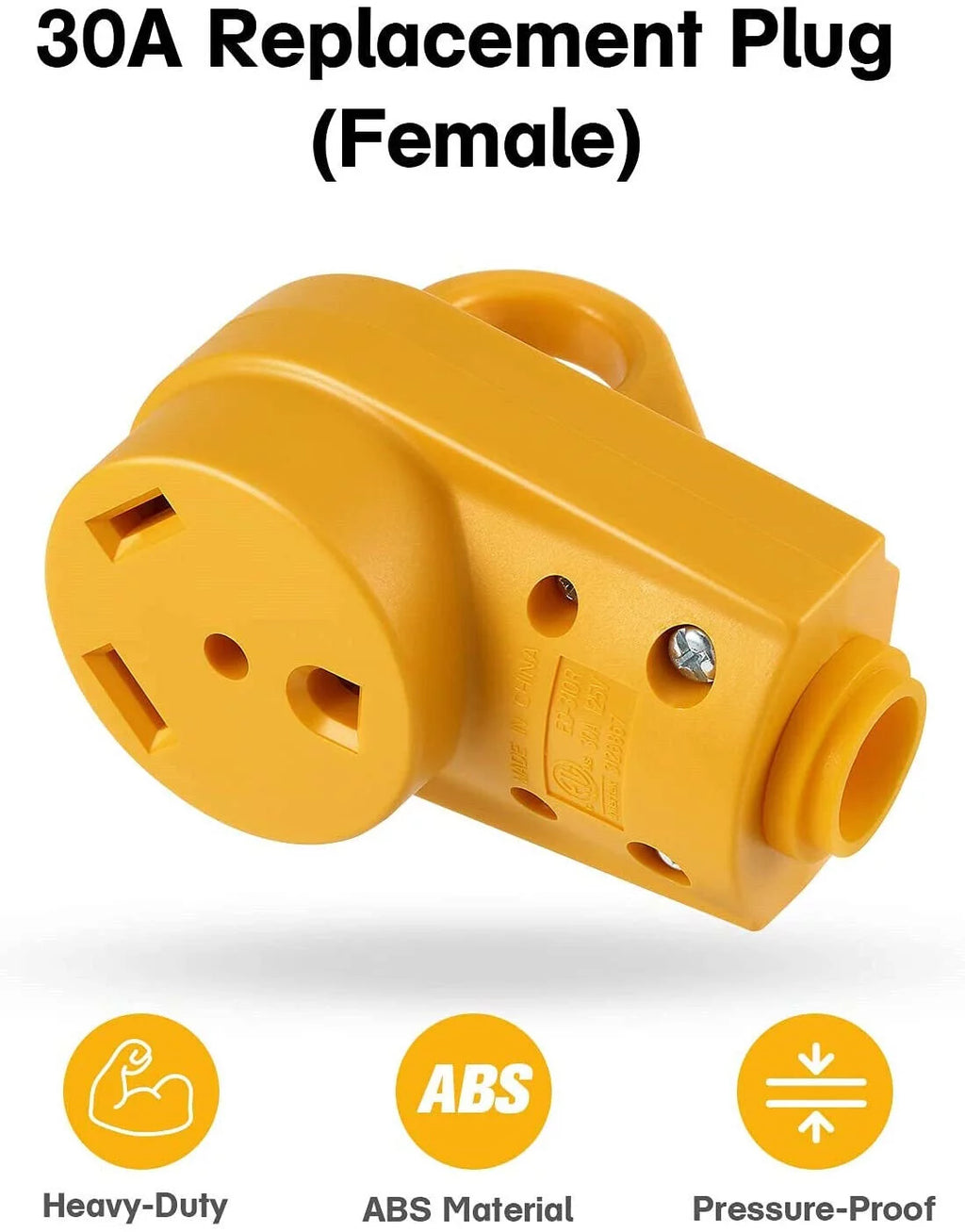 30 Amp 125V RV Power Cord Receptacle Plug V329491