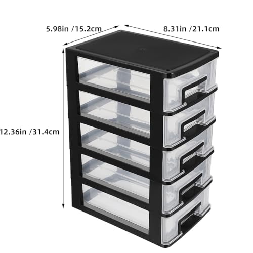 4 Drawer Plastic Desk Organizer V340