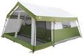 8-Person Family Cabin Tent with Screen Porch, Green X893395