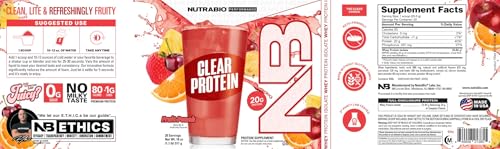 Strawberry Lemonade Clear Whey Protein Isolate Powder 20 Servings B157