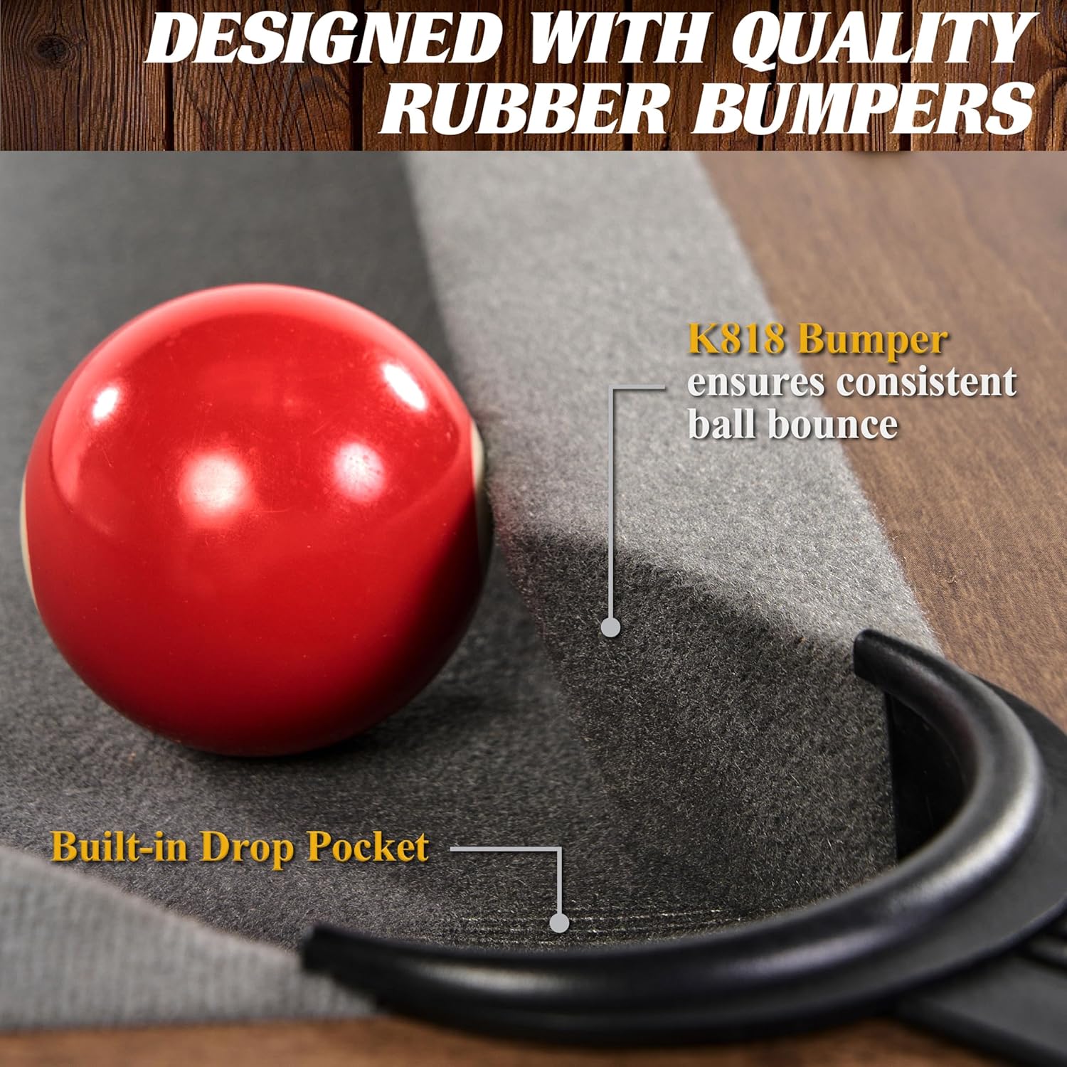 5.5' Drop Pocket Table with Pool Ball and Cue Stick Set I728727