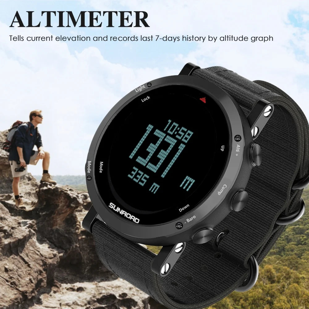50 Meters Water-resistant Multifunctional Outdoor Sports Watch W6349