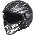 Full Face Motorcycle Helmet, Dual Visor with Internal Tinted Sunshield, Black, L J476162