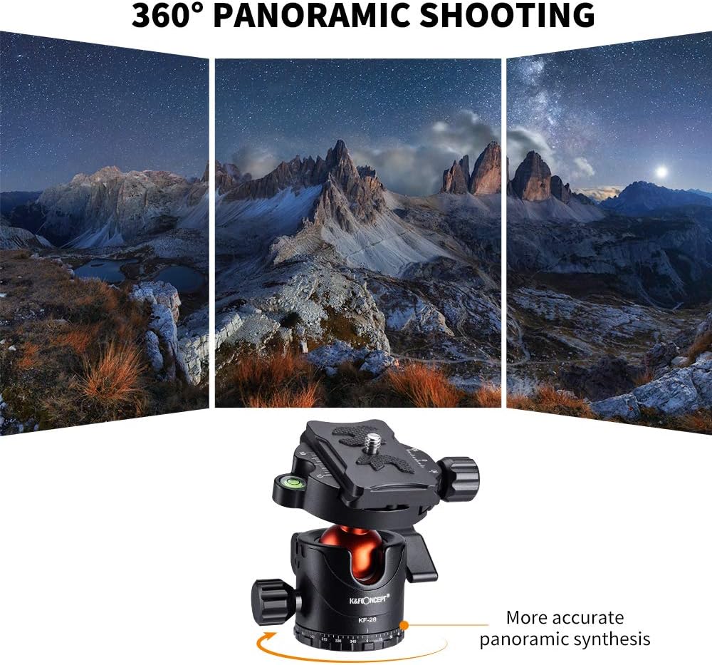 68" Carbon Fiber Camera Tripod with Metal Ball Head and Quick Release Plate M70370