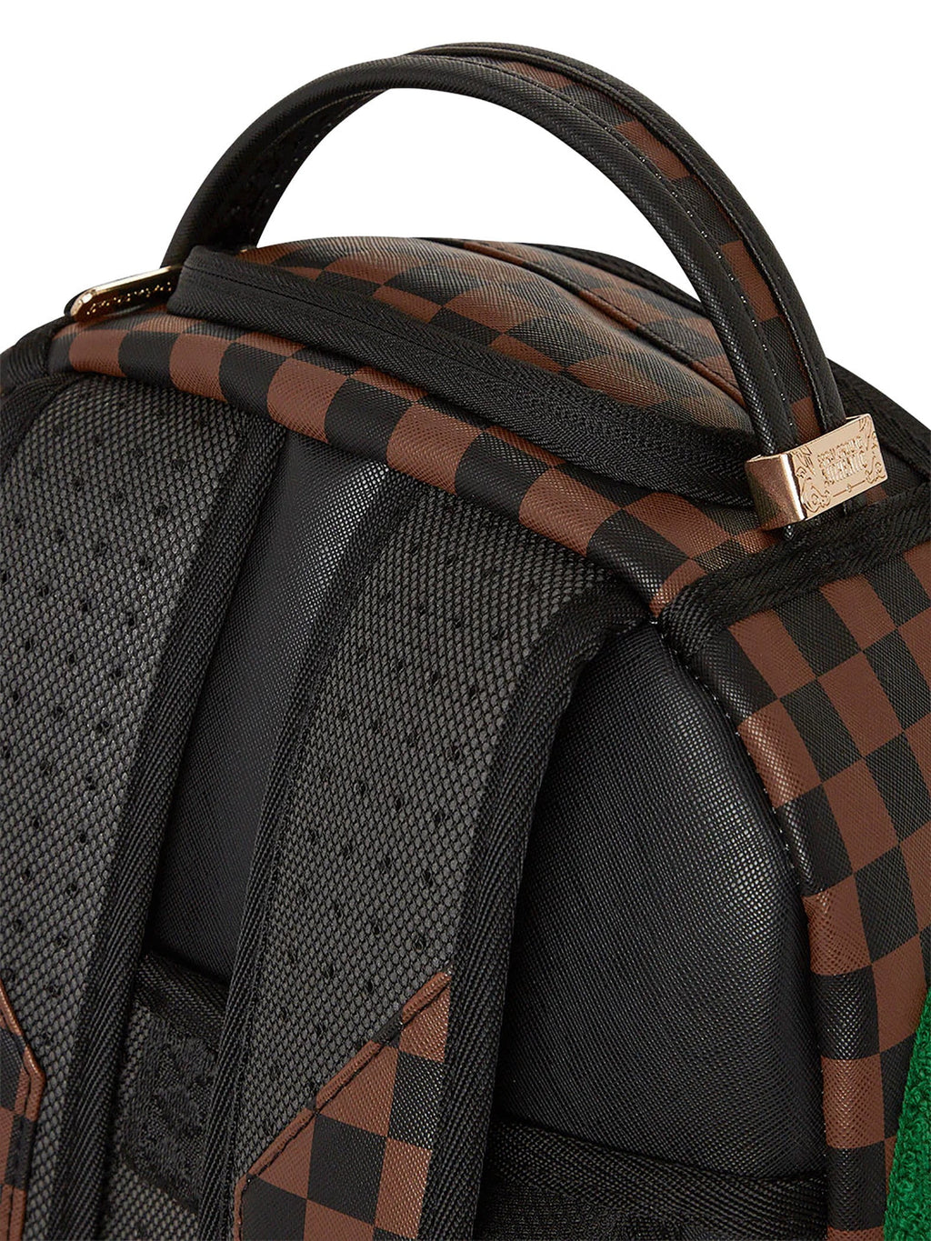 Brown Chenille Backpack F5140