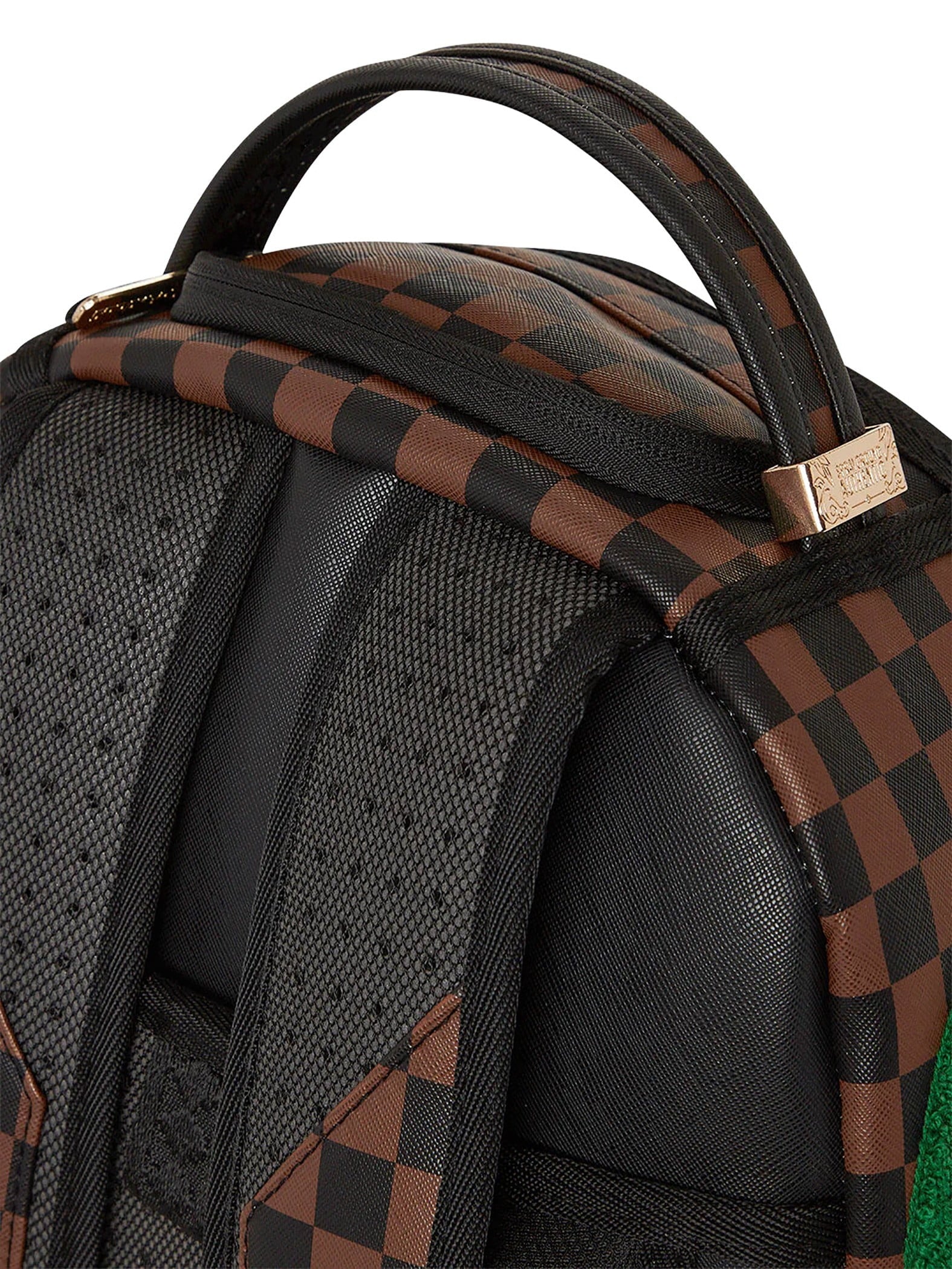 Brown Chenille Backpack F5140