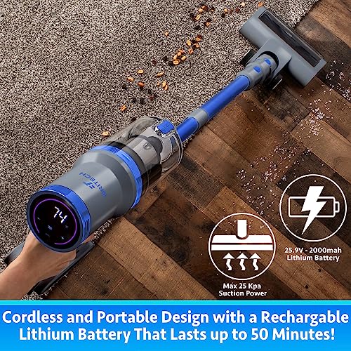 Cordless Stick Vacuum Cleaner with LED Display Screen V87050