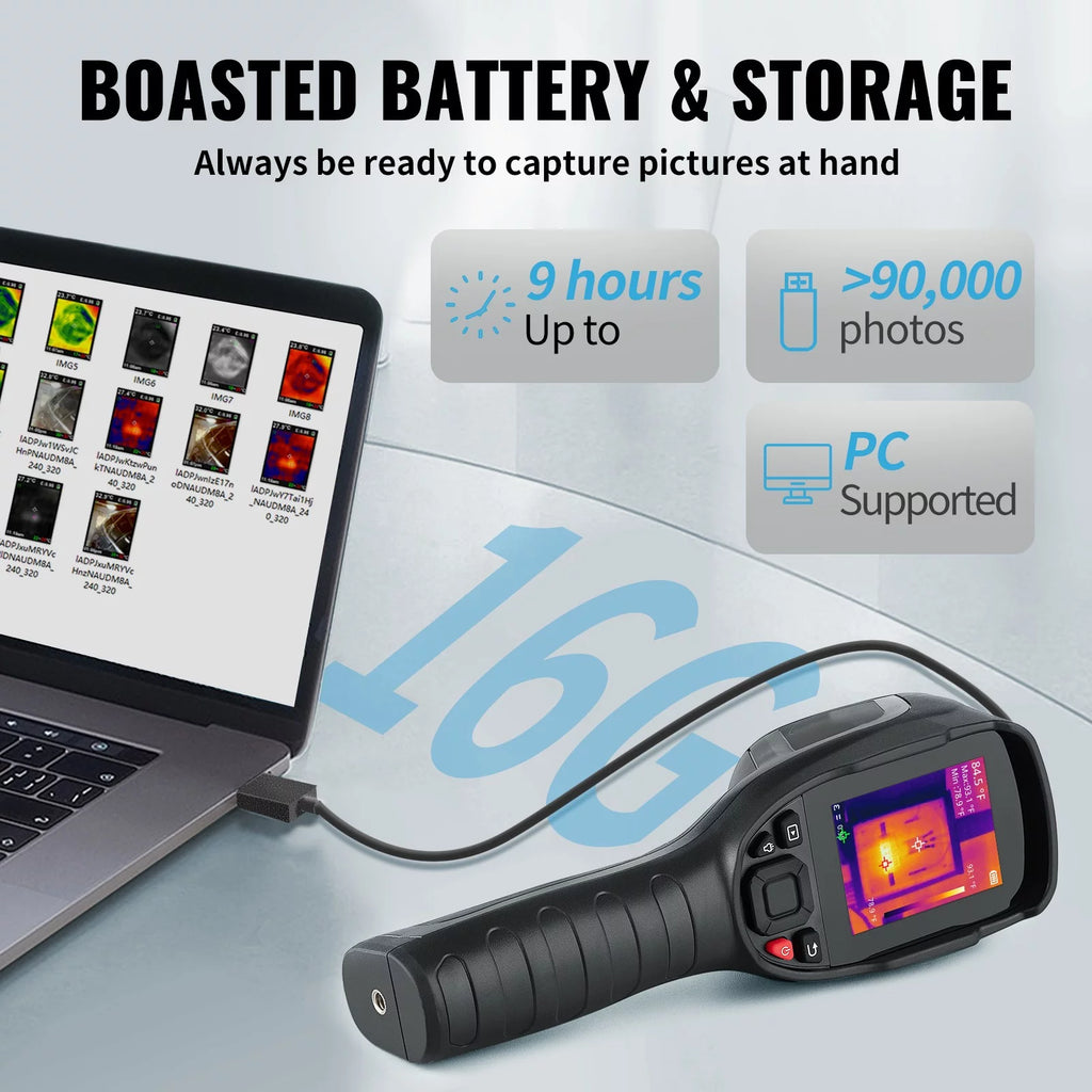 Infrared Thermal Imager 16G IR Resolution 240x180 LCD H646