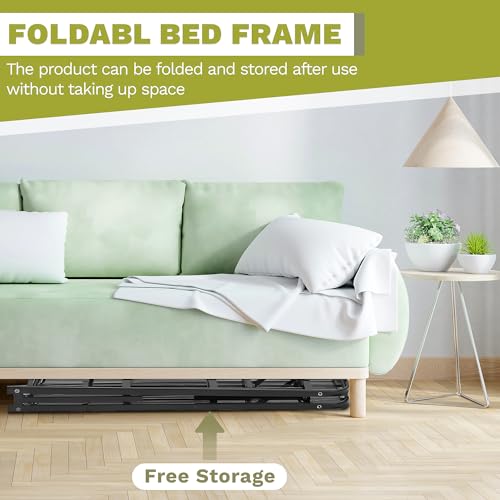 Twin Size 14.2 Inch Heavy Duty Steel Folding Bed Frame W41642