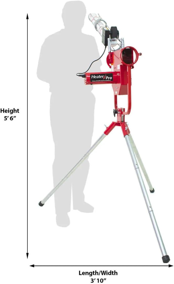 Pro Breaking Ball Baseball Pitching Machine With Auto Ball Feeder & Batting Cage F76316