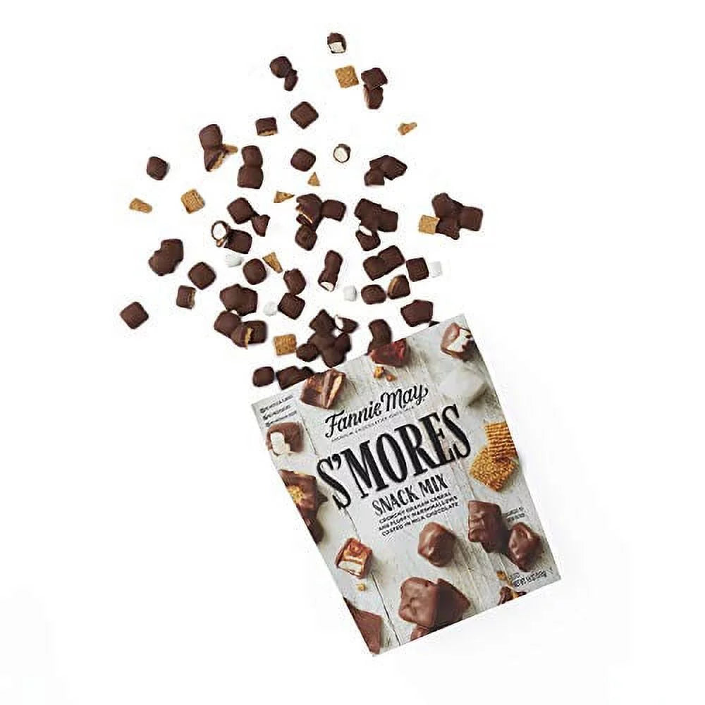 18oz Bag 2 Pack Milk Chocolate Covered Mini Marshmallows and Graham Cereal Snack Mix B22602
