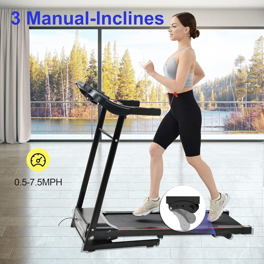 Compact Foldable Electric Treadmill with Incline and Bluetooth G8320