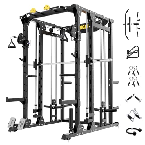 All-in-One Smith Machine with Adjustable Cable Crossover System H657