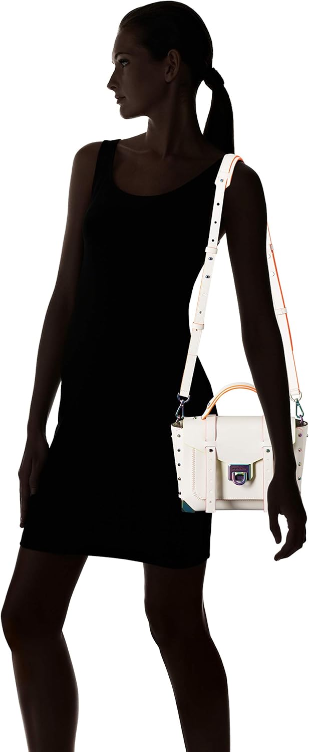 Optic White Medium Top-Handle Satchel Y136