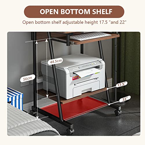 Small Computer Desk with Storage Shelves S488111