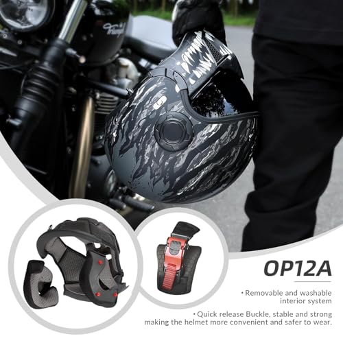 Full Face Motorcycle Helmet, Dual Visor with Internal Tinted Sunshield, Black, L J476162