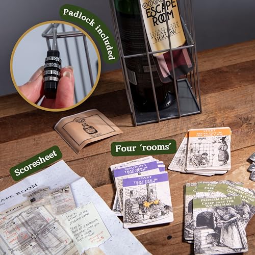 Escape Room Game Wine Bottle Puzzle Box G8598