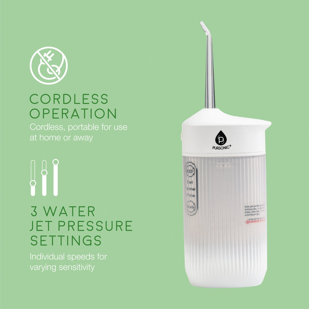 Complete Oral Care Bundle: Rechargeable Toothbrush, Water Flosser & Tongue Scraper