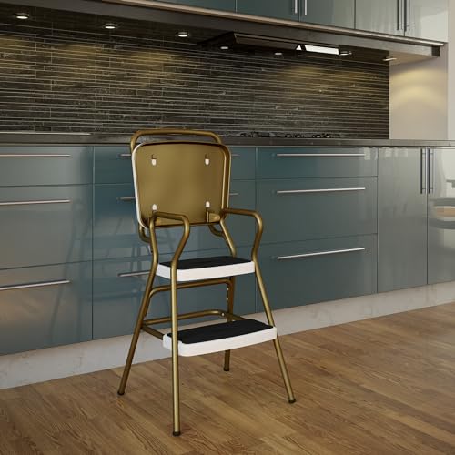 Black Chair and Step Stool S770