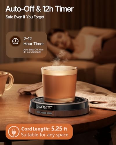 50W Fast Heating Cup Warmer with Smart Display U959028