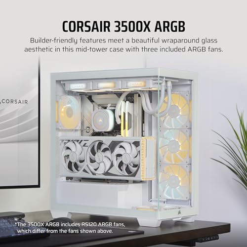 Black Mid-Tower ATX PC Case with Tempered Glass L61010