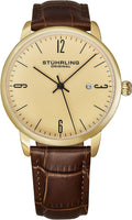 Mens Watch with Calfskin Leather Strap and Date H16079