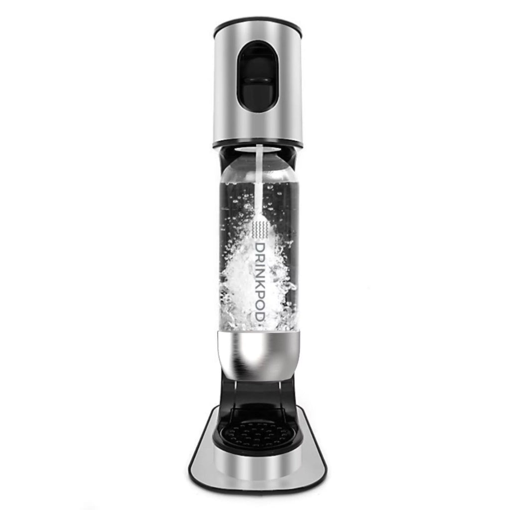 Stainless Steel Sparkling Water Machine with 1 CO2 Cylinder and 3 Bottles C552251