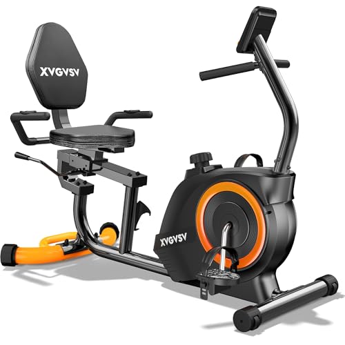 Recumbent Exercise Bike, 16-Level Resistance, Adjustable Seat, 400LB Capacity G31925