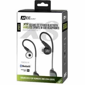 Secure-Fit Stereo Bluetooth Wireless Sports in-Ear Headphones (Black) I608